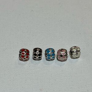 Brighton Mini Ring of Flowers Bead Set of 5 Colors NWOT